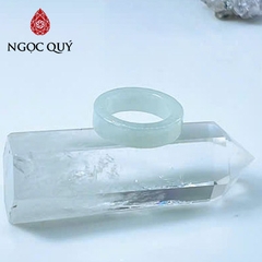 Nhẫn cẩm thạch A - Nhẫn phỉ thúy type A bản vuông LM26 - Ngọc Quý