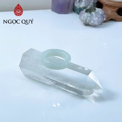 Nhẫn cẩm thạch A - Nhẫn phỉ thúy type A bản vuông LM26 - Ngọc Quý
