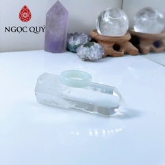 Nhẫn cẩm thạch A - Nhẫn phỉ thúy type A bản vuông LM26 - Ngọc Quý