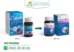 Calcido bổ sung Canxi, Vitamin D3, Vitamin K2 hỗ trợ xương răng chắc khỏe, hỗ trợ phòng ngừa loãng xương