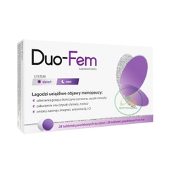 Nội tiết tố nữ DUO-FEM hỗ trợ làm dịu các khó chịu thời kỳ mãn kinh (Hộp 56 viên)
