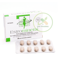 Estromineral hỗ trợ tăng cường nội tiết tố nữ (Hộp 3 vỉ x 10 viên)