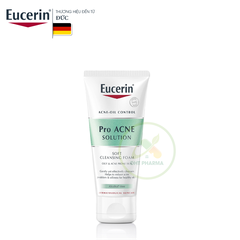 Sữa rửa mặt EucerinPro Acne Cleansing Foam Cho Da Mụn (Tuýp 50g)