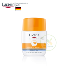 Kem chống nắng cho da nhạy cảm Eucerin Sun Fluid Mattifying SPF50+ (Chai 50ml)