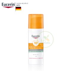 Kem chống nắng kiềm dầu, có màu Eucerin Sun Dry Touch CC Oil Control SPF50+ (Chai 50ml)