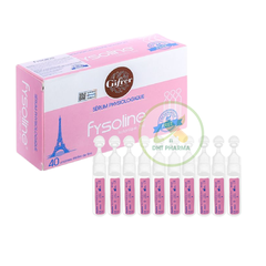 Fysoline Isotonique 5ml nước muối sinh lý vệ sinh mắt mũi cho bé (Hộp 40 ống x 5m)