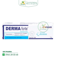 DERMA forte Advanced Gel mụn trứng cá, ngừa thâm, mờ sẹo, dưỡng da (Tuýp 15g)