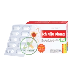 Ích Niệu Khang hỗ trợ giảm tiểu đêm, tiểu nhiều lần, tiểu són, tiểu không tự chủ (Hộp 80 viên)