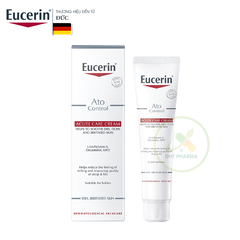 Kem dưỡng giảm viêm da cơ địa Eucerin Ato Control Acute Care Cream (Tube 40ml)