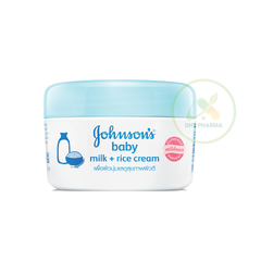 Kem dưỡng da Johnson's Baby Rice & Milk nuôi dưỡng và dưỡng ẩm suốt 24h (Hộp 50g)