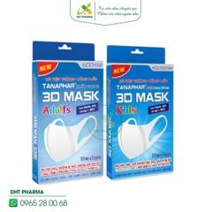 Khẩu trang y tế 3D Mask Tanaphar (Hộp 10 chiếc)