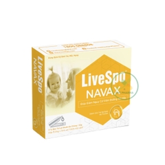 LiveSpo NAVAX Kids vệ sinh tai mũi họng giúp giảm nguy cơ viêm đường hô hấp (Hộp 5 ống x 5ml)
