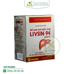 Livsin-94 Forte hỗ trợ thanh nhiệt mát gan giải độc gan (Hộp 12vỉ x5viên)