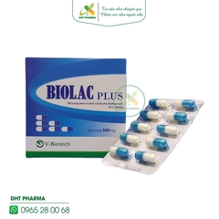 Biolac Plus bổ sung lợi khuẩn, L-Lysine cân bằng hệ vi sinh đường ruột (Hộp 10 vỉ x 10 viên)