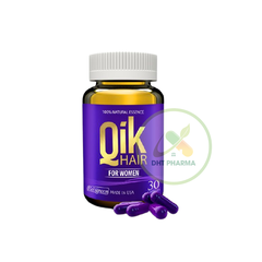 Qik Hair For Women Ecogreen kích thích mọc tóc, giảm rụng tóc (Hộp 30 viên)