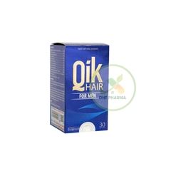 Qik Hair For Men Giảm rụng tóc, phục hồi tóc, chậm quá trình bạc tóc cho nam giới (Hộp 30viên)