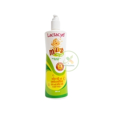 Sữa tắm gội hàng ngày cho trẻ Lactacyd Baby Extra Milky làm sạch dịu nhẹ, dưỡng ẩm vượt trội (Chai 500ml)