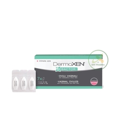 Viên đặt Dermoxen Bactor Hỗ Trợ Điều Trị Viêm Phụ Khoa, Nấm Âm Đạo (Hộp 1 vỉ x 7 viên)