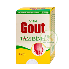 Viên Gout Tâm Bình hỗ trợ giảm triệu chứng đau do gout (Hộp 1 Lọ 60viên)