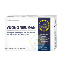 Vương Niệu Đan Thái Minh Hỗ trợ giảm tình trạng tiểu đêm, tiểu nhiều lần, tiểu gấp, tiểu són, tiểu không tự chủ (Hộp2 vỉ x 10 viên)