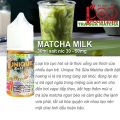 Matcha Milk (Trà Sữa Matcha Lạnh) Unique Salt 30ML