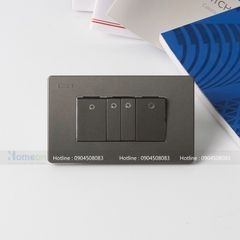 Bộ 2 công tắc 1 chiều + công tắc kép 1 chiều + công  tắc có đèn báo led