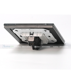 Bộ công tắc 1 chiều mặt kính xám 