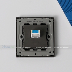 Bộ ổ cắm mạng đơn màu đen