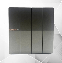 Bộ công tắc bốn 1 chiều, màu xám EE-104-GR