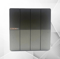 Bộ công tắc bốn 2 chiều, màu xám EE-204-GR