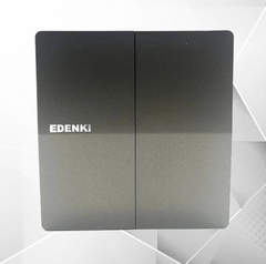 Bộ công tắc đôi 1 chiều, màu xám EE-102-GR