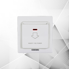 Bộ công tắc thẻ từ cho khách sạn màu trắng – EC-KC