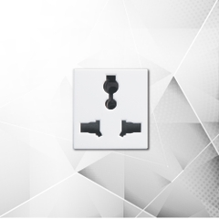 Hạt ổ cắm đơn đa năng Edenki White EW-003