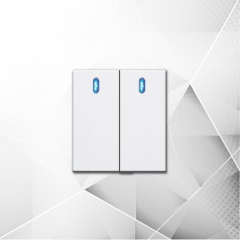 Hạt công tắc đôi 2 chiều Edenki White– EW-202M