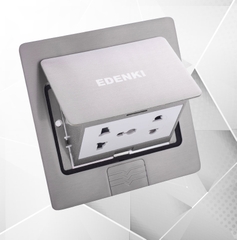 Ổ cắm âm sàn màu bạc – GS-005