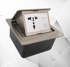 Ổ cắm mạng + ổ cắm 3 chấu âm sàn – GS-C5003