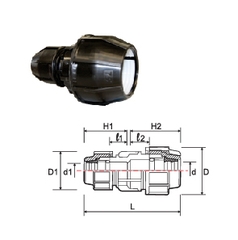 Phụ kiện HDPE – Nối chuyển bậc / Couping Reduced