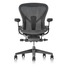 Ghế Herman Miller Aeron - Khung Hợp Kim, Chân Hợp Kim, Màu Carbon