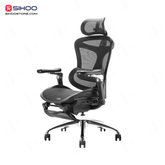 Ghế Công Thái Học Sihoo A3 - Doro C300 - Gác Chân (Đen/Xám)
