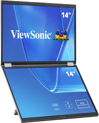 Màn Hình Kép Di Động ViewSonic VG1457 (2x14 Inch, WUXGA, IPS, USB-C 65W)
