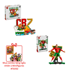 Mô Hình LEGO Combo Huyền Thoại Bóng Đá CR7 & M10 ( Tặng kèm minifigures #71052)