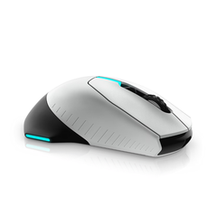 Alienware Wired/Wireless Gaming Mouse - AW610M - Lunar Light