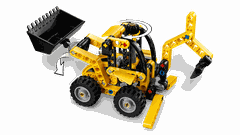 Bộ Mô Hình Xe Máy Đào Và Máy Xúc Kết Hợp LEGO TECHNIC #42197