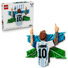 Bộ Mô Hình LEGO Lionel Messi Celebration - Tranh 3D Huyền thoại bóng đá #43018