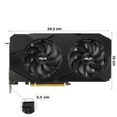 Card màn hình ASUS Dual GeForce RTX 2060 EVO 6GB GDDR6 (DUAL-RTX2060-6G-EVO)