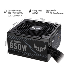 Nguồn máy tính ASUS TUF GAMING 650W Bronze