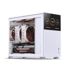 VỎ CASE JONSBO D31 STD SC WHITE ( MINI TOWER/MÀU TRẮNG/MÀN HÌNH PHỤ 8'')