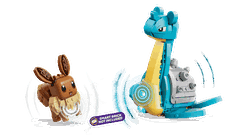 Bộ Mô Hình LEGO Smart Play Hành Trình Truy Tìm Kho Báu Cùng Eevee Và Lapras  LEGO Pokemon #72162