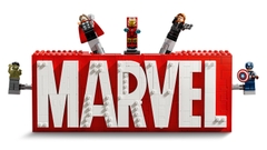 Bộ Mô Hình Lắp Ráp LEGO Marvel Logo & Minifigures #76313