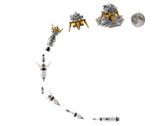 Bộ Mô Hình LEGO Mô Hình Tàu Vũ Trụ NASA Apollo Saturn V #92176